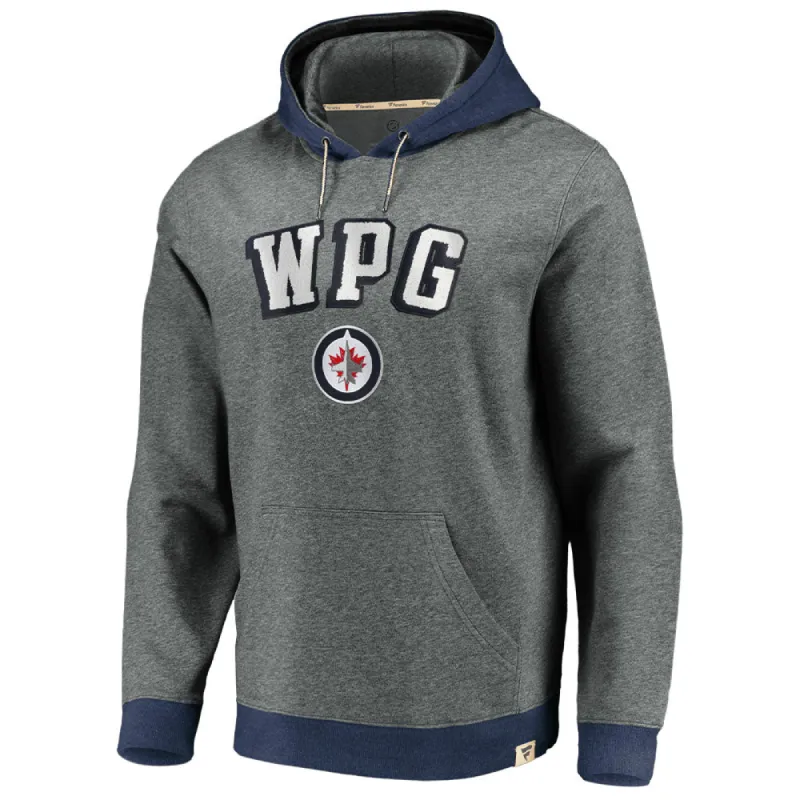 Winnipeg Jets Fanatics Men'S True Classics Colour Block Hoodie sold by Pro Hockey Life