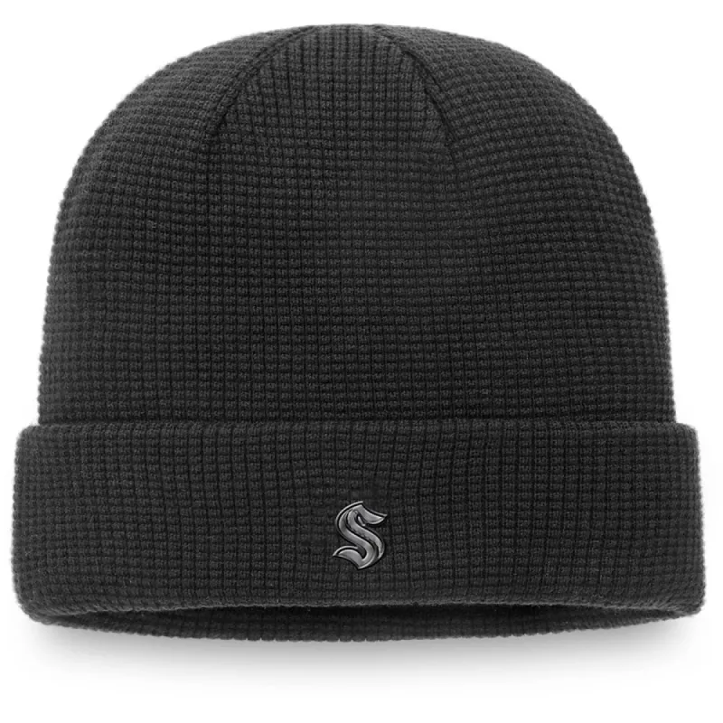 FANATICS SEATTLE KRAKEN BLACK ICE CUFF BEANIE TOQUE sold by Pro Hockey Life
