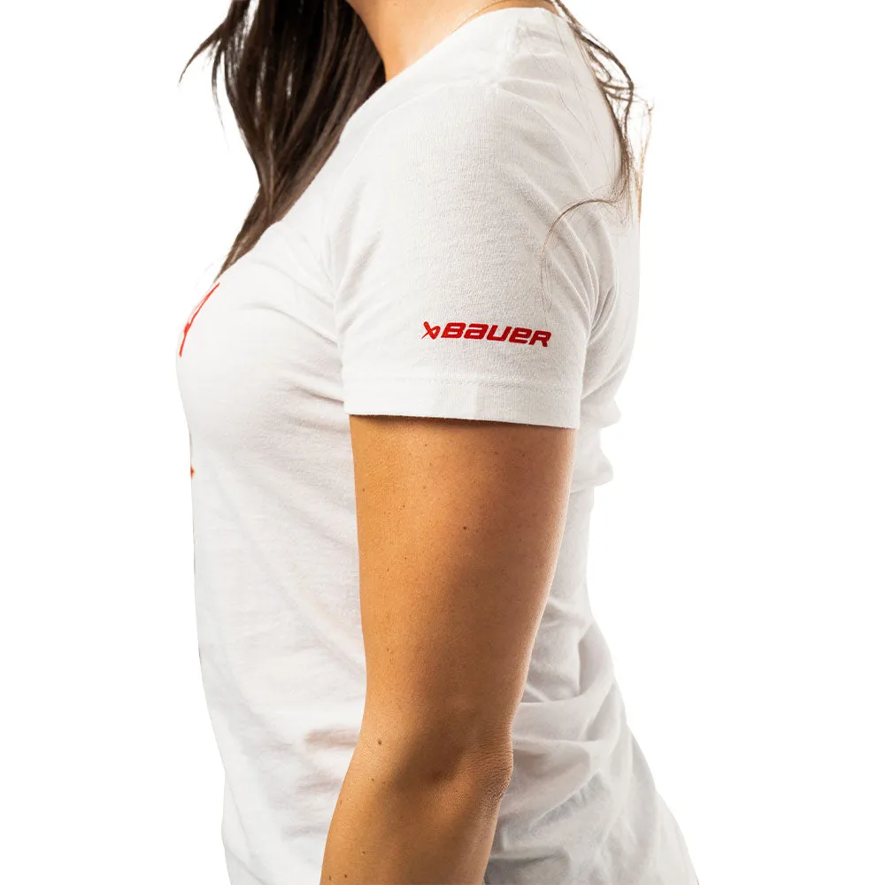 Bauer Hockey Canada Graphic Women's White T Shirt sold by Pro Hockey Life product image thumbnail 4