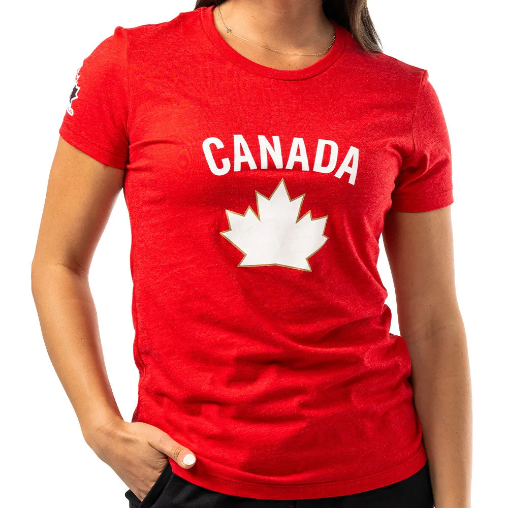 Bauer Hockey Canada Graphic Women's Red T Shirt sold by Pro Hockey Life