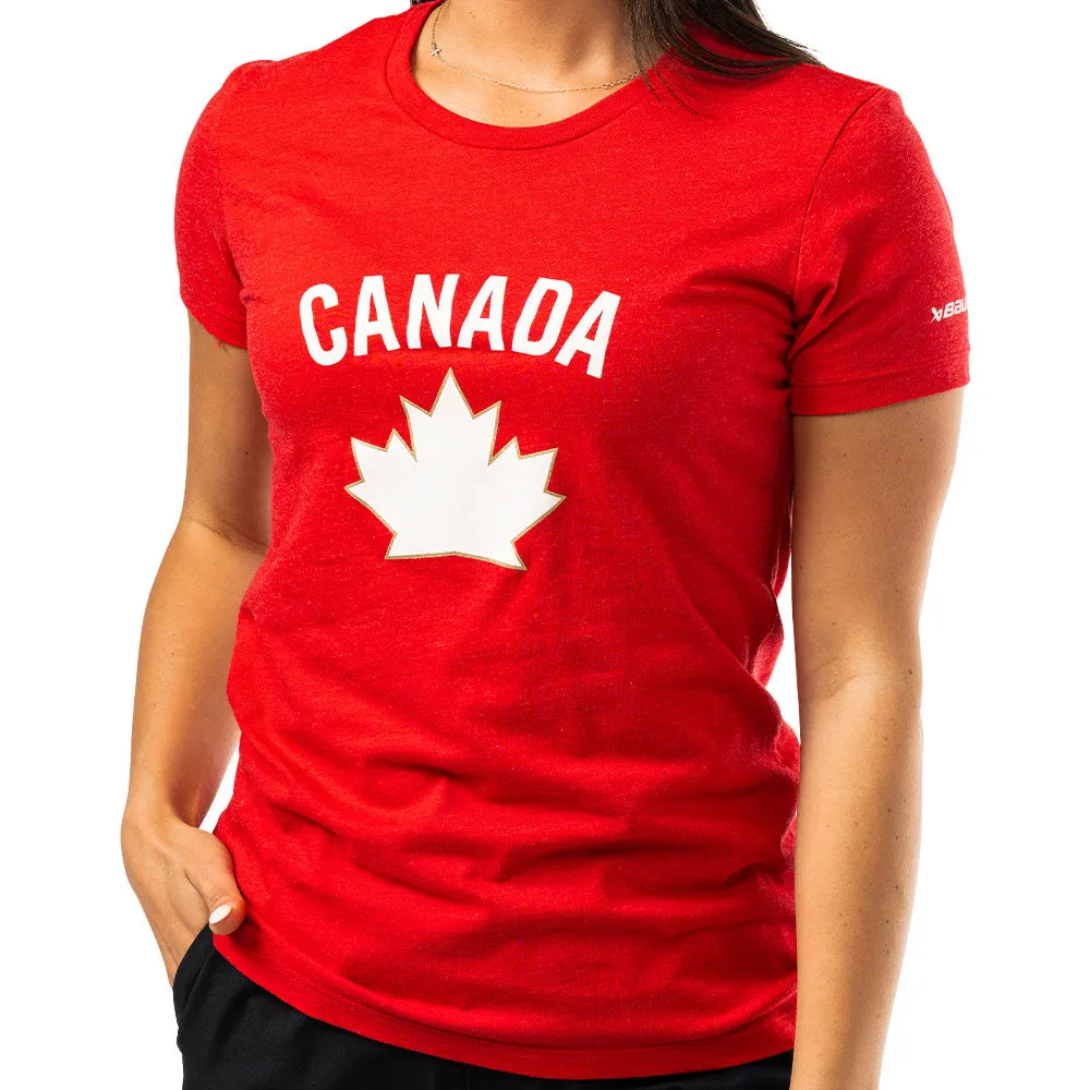 Bauer Hockey Canada Graphic Women's Red T Shirt sold by Pro Hockey Life product image thumbnail 2