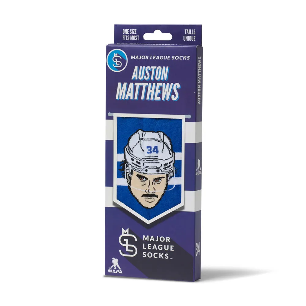 Major League Socks Toronto Maple Leafs Auston Matthews Socks sold by Pro Hockey Life product image thumbnail 2