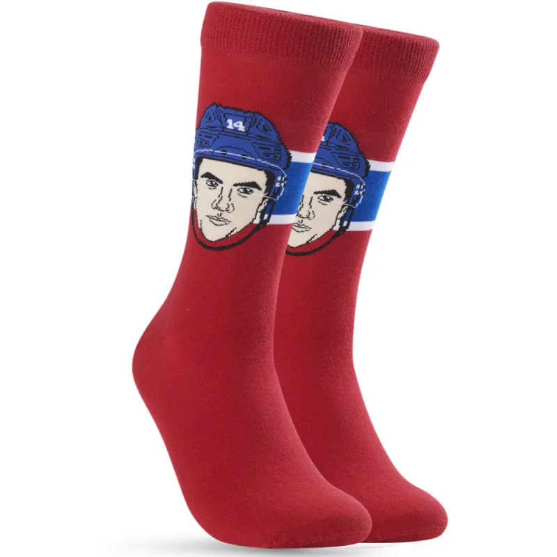 Major League Socks Montreal Canadiens Nick Suzuki Socks sold by Pro Hockey Life