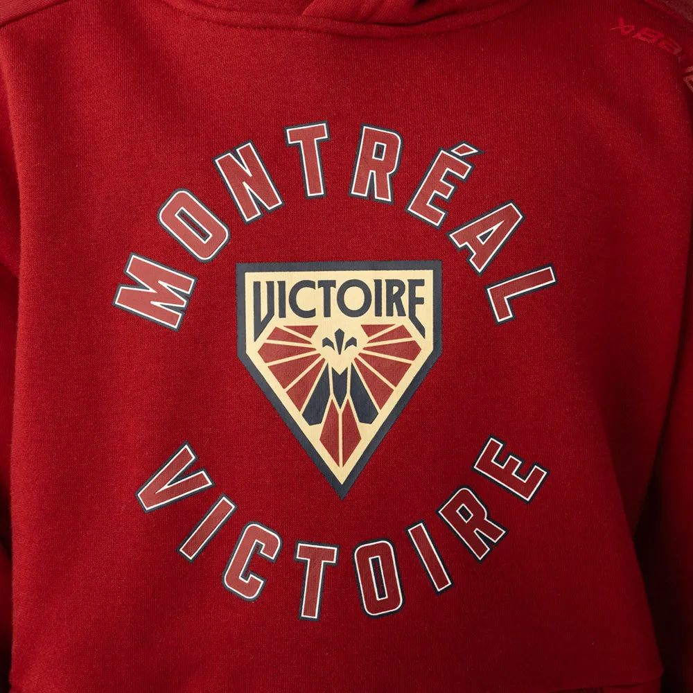 YOUTH PWHL MONTREAL ULTIMATE HOODIE DARK RED sold by Pro Hockey Life product image thumbnail 5