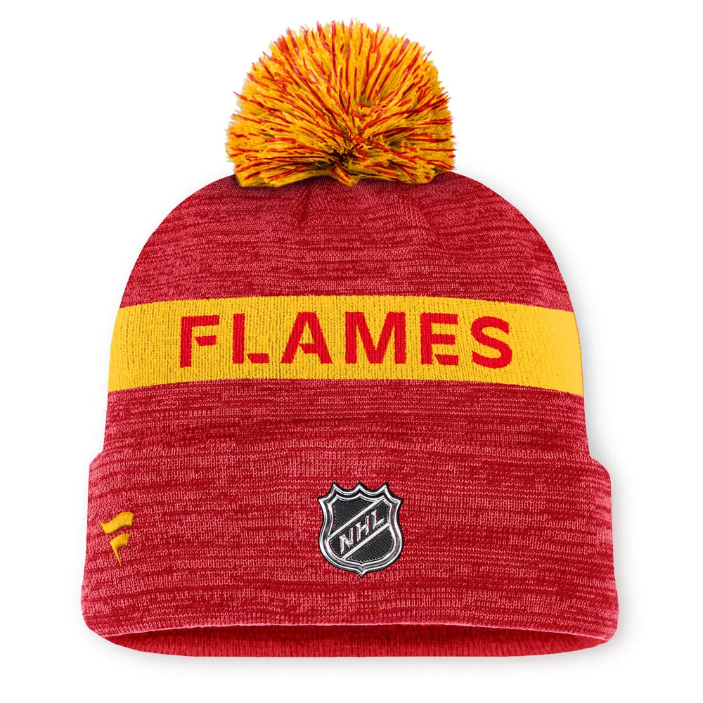 Fanatics Calgary Flames Rink 11 Acrylic Cuffed Pom Beanie sold by Pro Hockey Life product image thumbnail 2