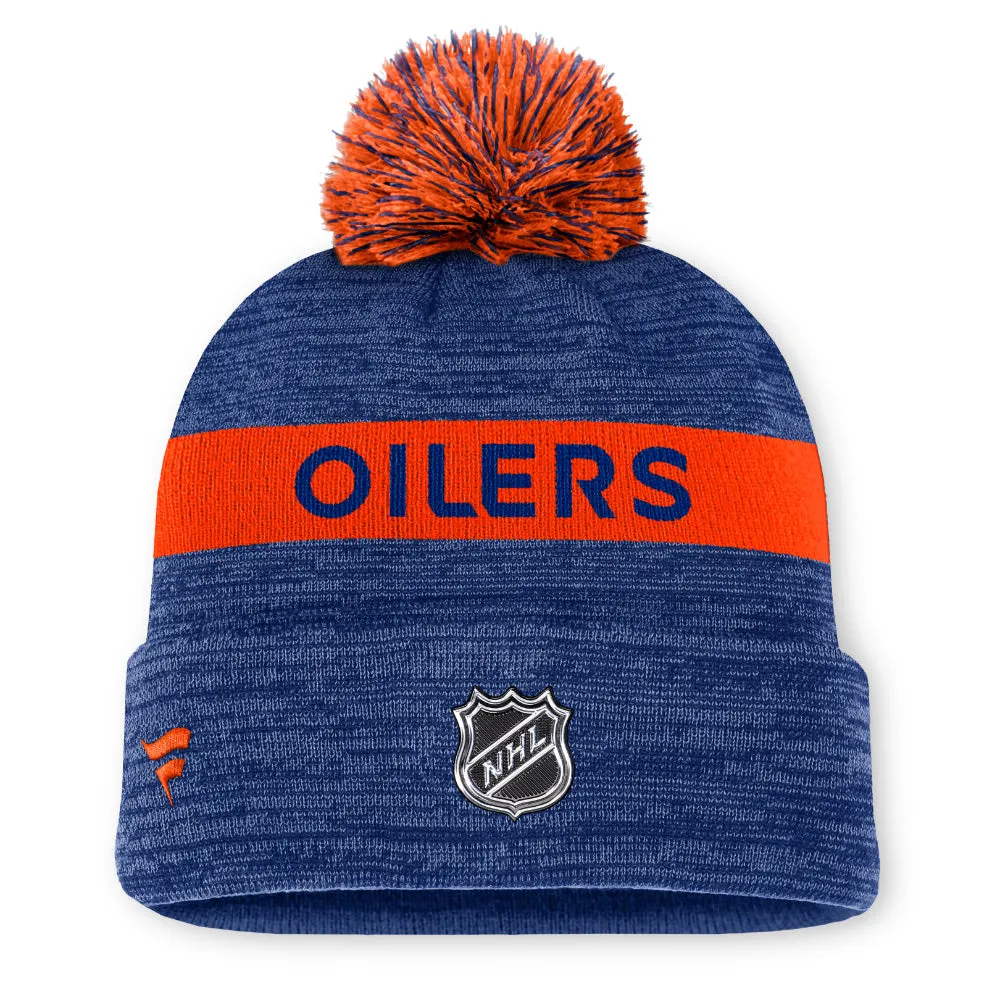 FANATICS EDMONTON OILERS RINK 11 ACRYLIC CUFFED POM BEANIE sold by Pro Hockey Life product image thumbnail 2
