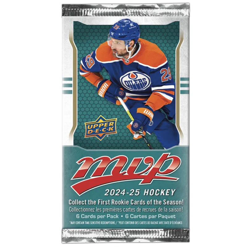 Upper Deck 2025 Mvp Gravity Feed Hockey Card Pack made by Pro Hockey Life