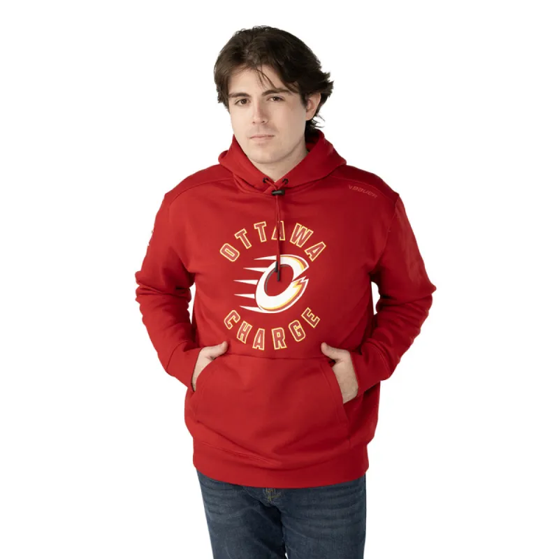 Bauer Ottawa Charge Ultimate Adult Red Hoodie made by Bauer