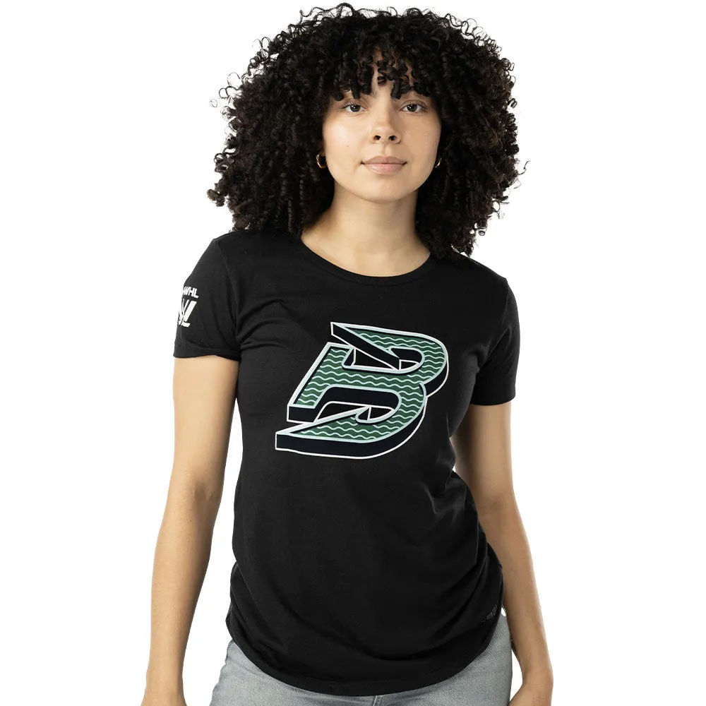 Bauer Boston Fleet Women'S Black T Shirt sold by Pro Hockey Life