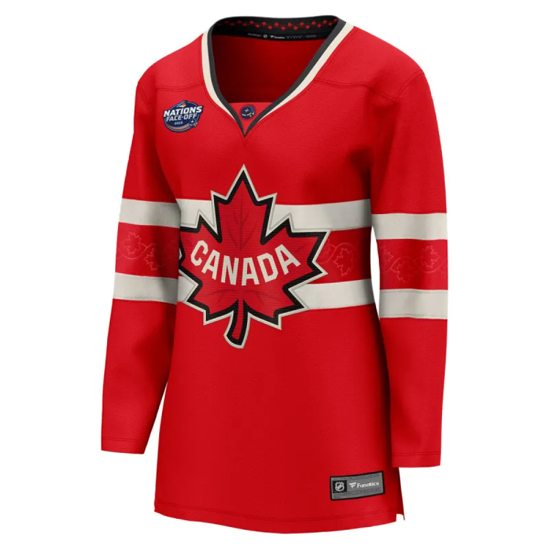FANATICS 4 NATIONS FACEOFF TEAM CANADA WOMEN'S BREAKAWAY JERSEY sold by Pro Hockey Life
