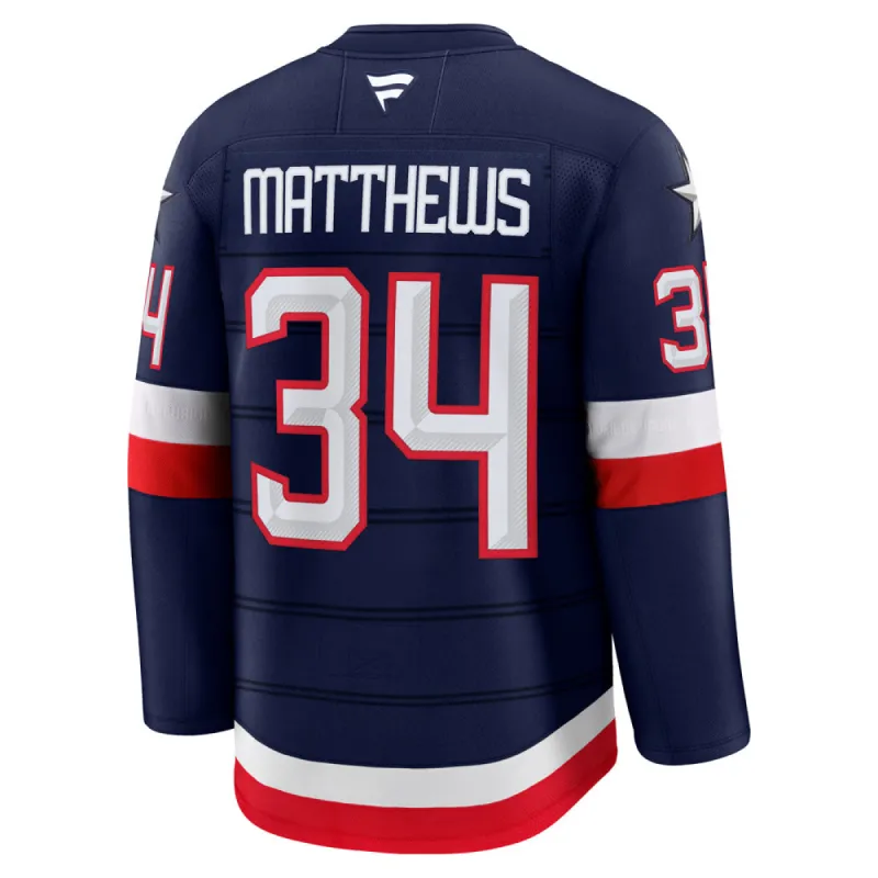 FANATICS 4 NATIONS FACEOFF TEAM USA AUSTON MATTHEWS ADULT PREMIUM JERSEY sold by Pro Hockey Life