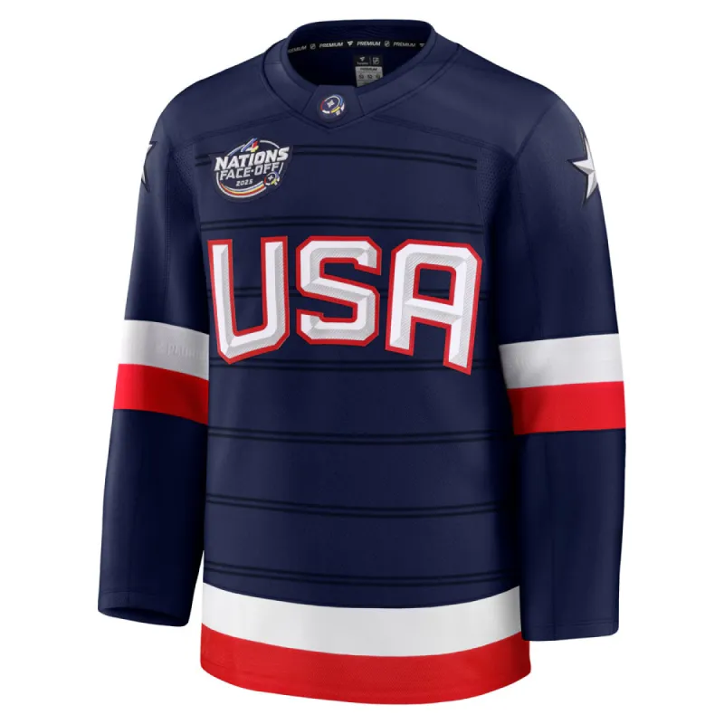 FANATICS 4 NATIONS FACEOFF TEAM USA ADULT PREMIUM JERSEY sold by Pro Hockey Life
