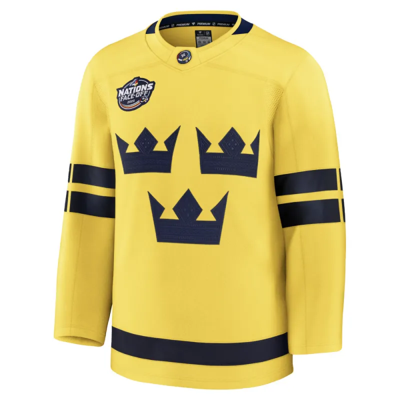 FANATICS 4 NATIONS FACEOFF TEAM SWEDEN ADULT PREMIUM JERSEY sold by Pro Hockey Life