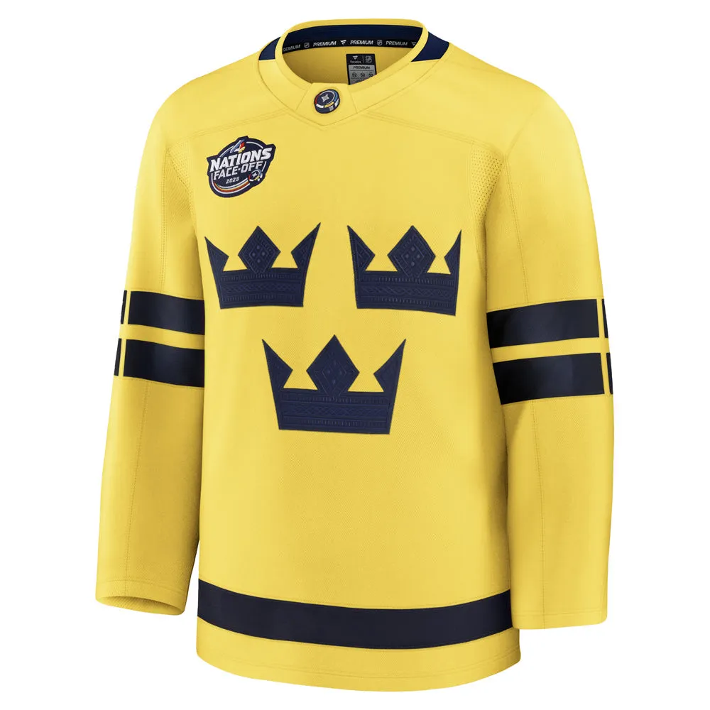 FANATICS 4 NATIONS FACEOFF TEAM SWEDEN ADULT PREMIUM JERSEY sold by Pro Hockey Life