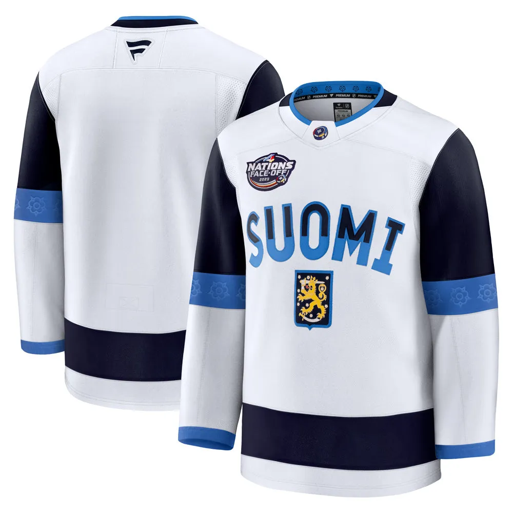 FANATICS 4 NATIONS FACEOFF TEAM FINLAND ADULT PREMIUM JERSEY sold by Pro Hockey Life product image thumbnail 3