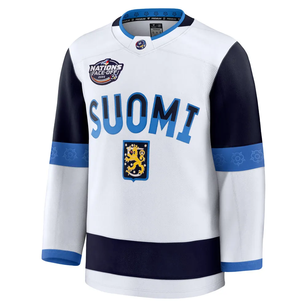 FANATICS 4 NATIONS FACEOFF TEAM FINLAND ADULT PREMIUM JERSEY sold by Pro Hockey Life
