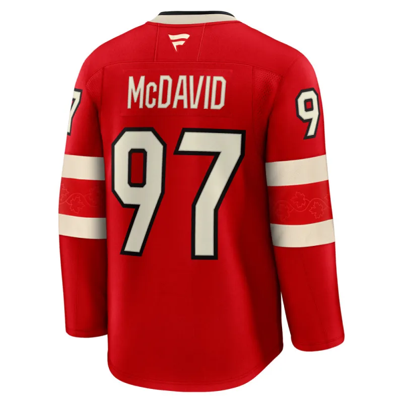 FANATICS 4 NATIONS FACEOFF TEAM CANADA CONNOR MCDAVID ADULT PREMIUM JERSEY sold by Pro Hockey Life