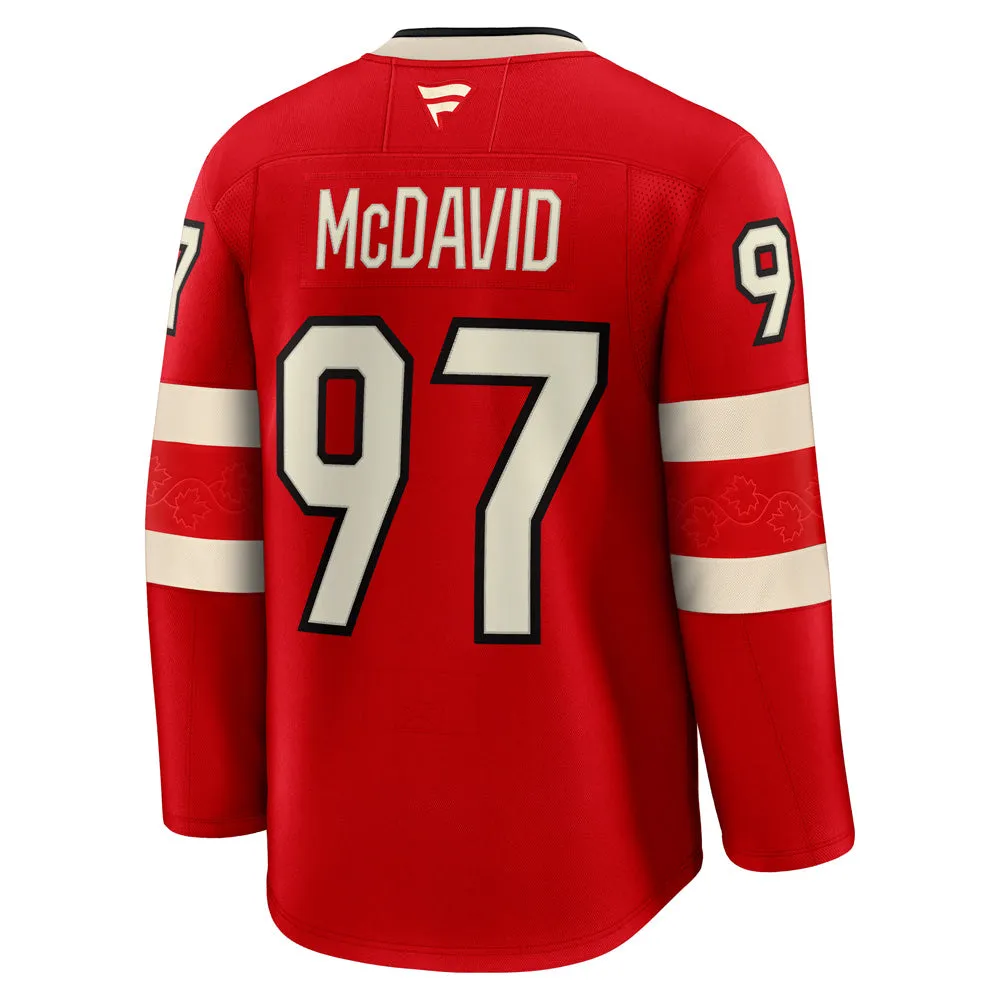 FANATICS 4 NATIONS FACEOFF TEAM CANADA CONNOR MCDAVID ADULT PREMIUM JERSEY sold by Pro Hockey Life