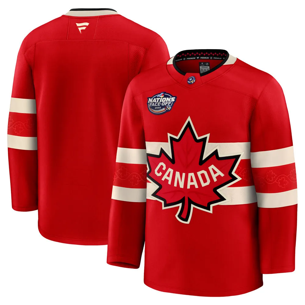 FANATICS 4 NATIONS FACEOFF TEAM CANADA ADULT PREMIUM JERSEY sold by Pro Hockey Life product image thumbnail 3