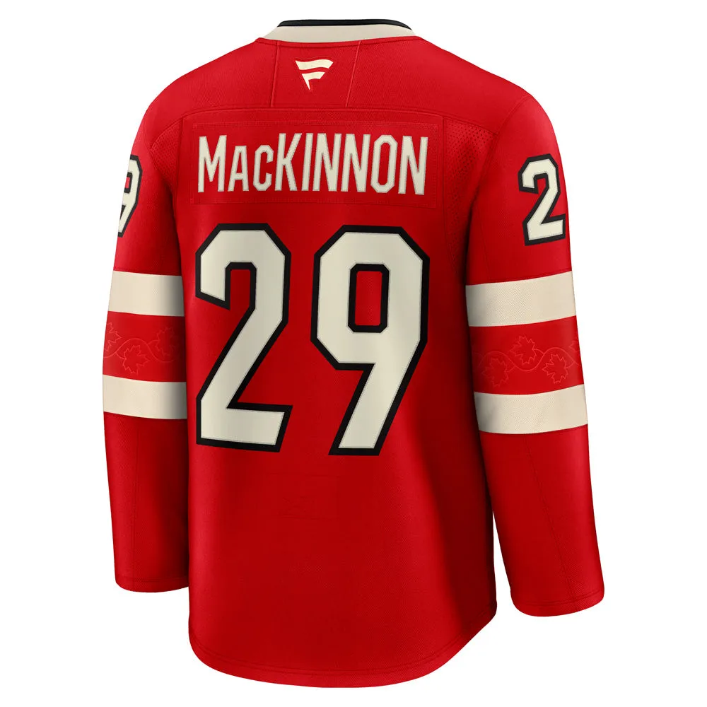FANATICS 4 NATIONS FACEOFF TEAM CANADA NATHAN MACKINNON ADULT PREMIUM JERSEY sold by Pro Hockey Life