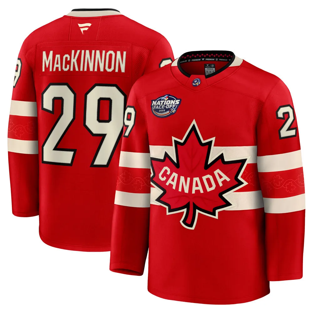 FANATICS 4 NATIONS FACEOFF TEAM CANADA NATHAN MACKINNON ADULT PREMIUM JERSEY sold by Pro Hockey Life product image thumbnail 3