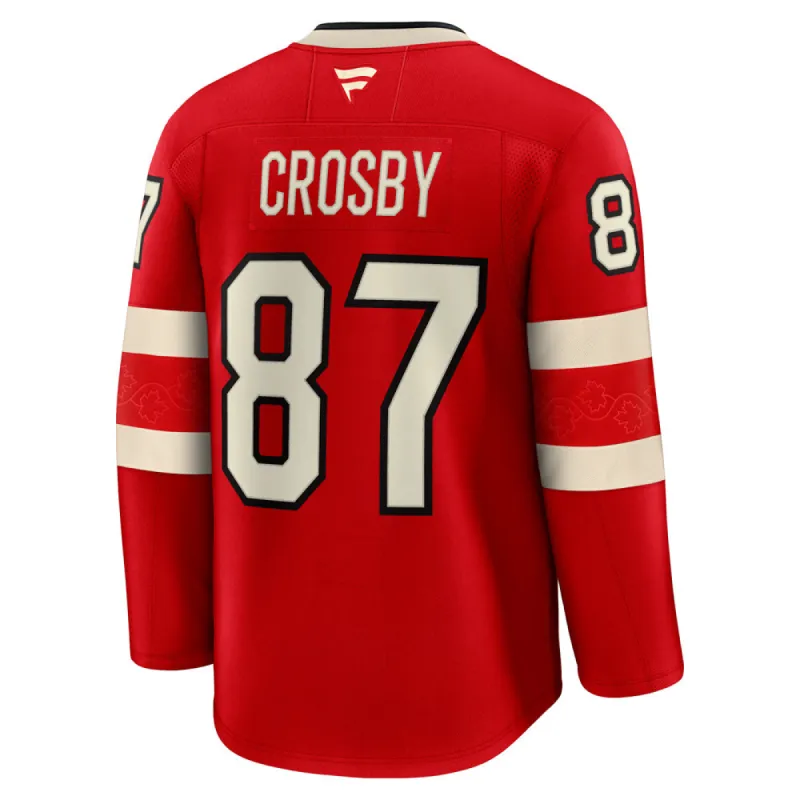 FANATICS 4 NATIONS FACEOFF TEAM CANADA SIDNEY CROSBY ADULT PREMIUM JERSEY sold by Pro Hockey Life