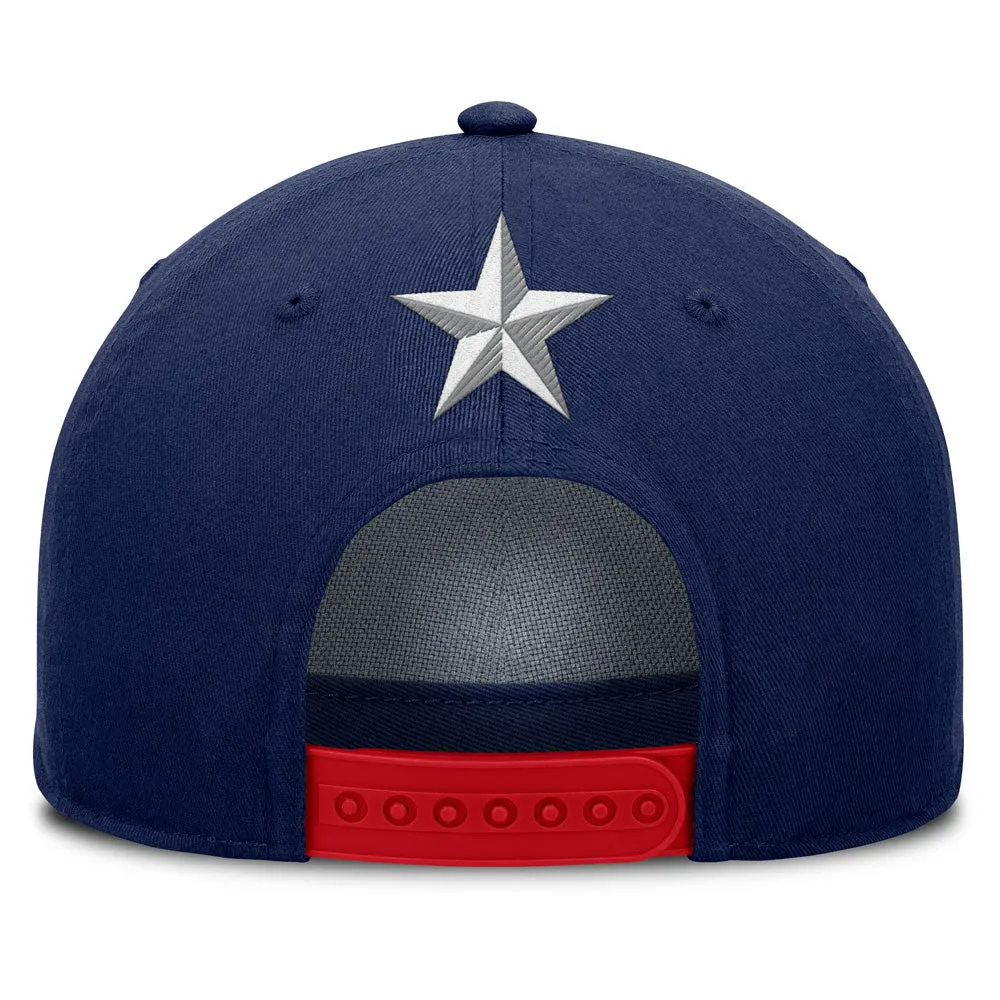 Fanatics 4 Nations Faceoff Team Usa Pinch Panel A-Frame Adult Navy Adjustable Hat sold by Pro Hockey Life product image thumbnail 4