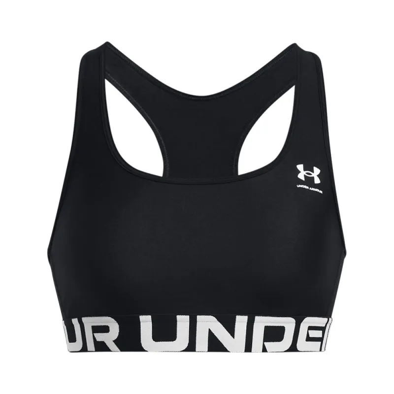 Under Armour Heat Gear Mid Branded Women'S Black Bra sold by Pro Hockey Life