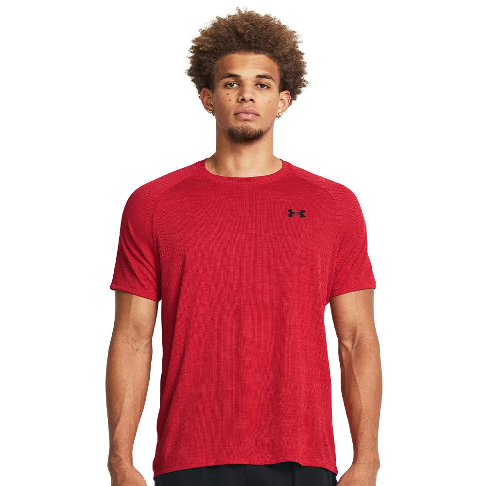 Under Armour Tech Textured Adult Red T Shirt sold by Pro Hockey Life product image thumbnail 4