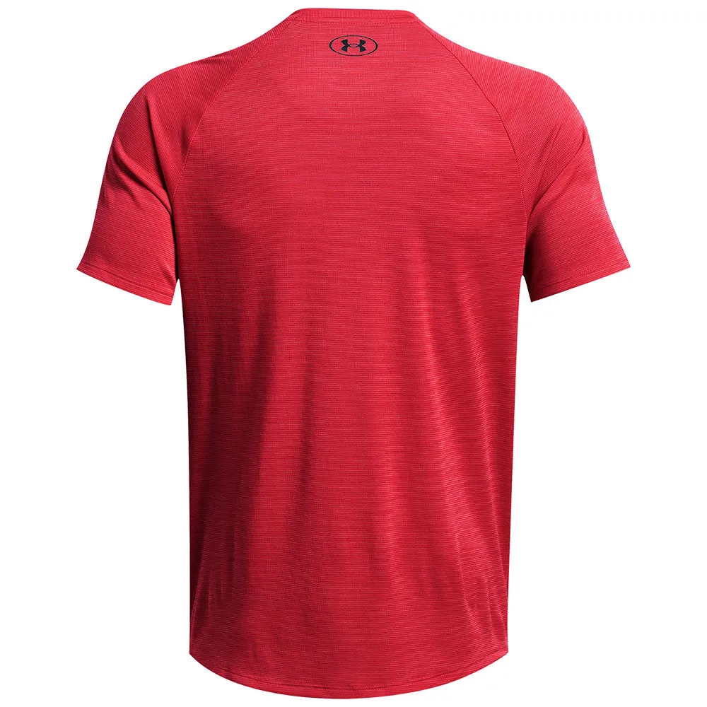 Under Armour Tech Textured Adult Red T Shirt sold by Pro Hockey Life product image thumbnail 2