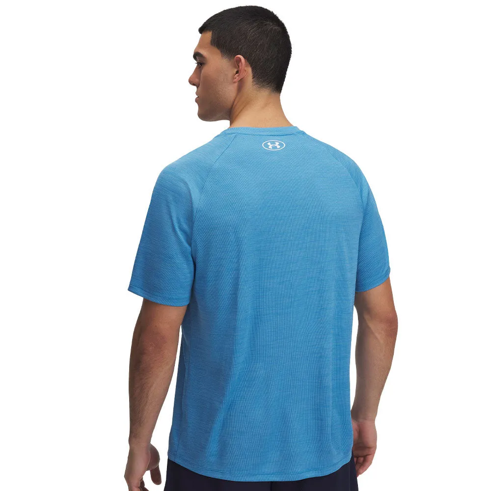Under Armour Tech Textured Adult Blue T Shirt sold by Pro Hockey Life product image thumbnail 2
