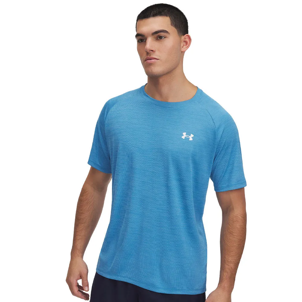 Under Armour Tech Textured Adult Blue T Shirt sold by Pro Hockey Life