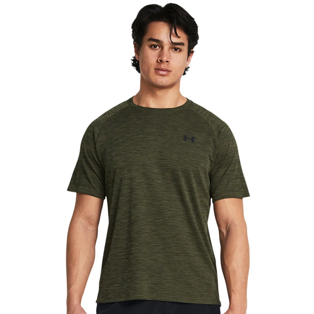 Under Armour Tech Textured Adult Dark Green T Shirt sold by Pro Hockey Life product image thumbnail 4