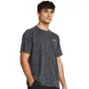 Under Armour Tech Textured Adult Black T Shirt sold by Pro Hockey Life