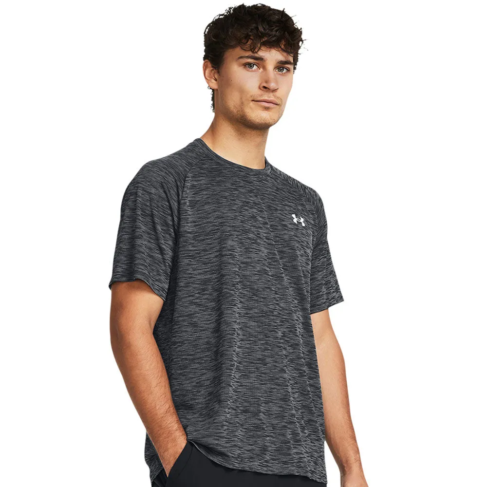 Under Armour Tech Textured Adult Black T Shirt sold by Pro Hockey Life product image thumbnail 4