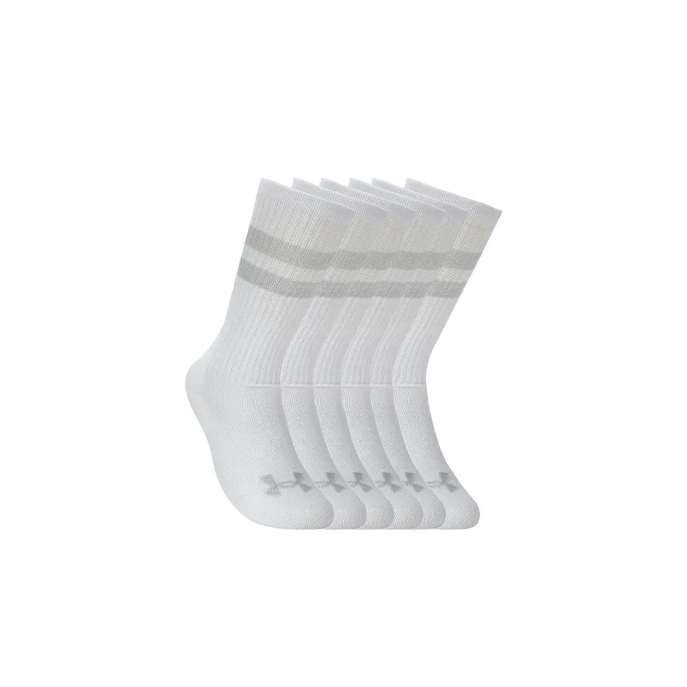 Under Armour Essential 6 Pack Crew Socks sold by Pro Hockey Life product image thumbnail 2