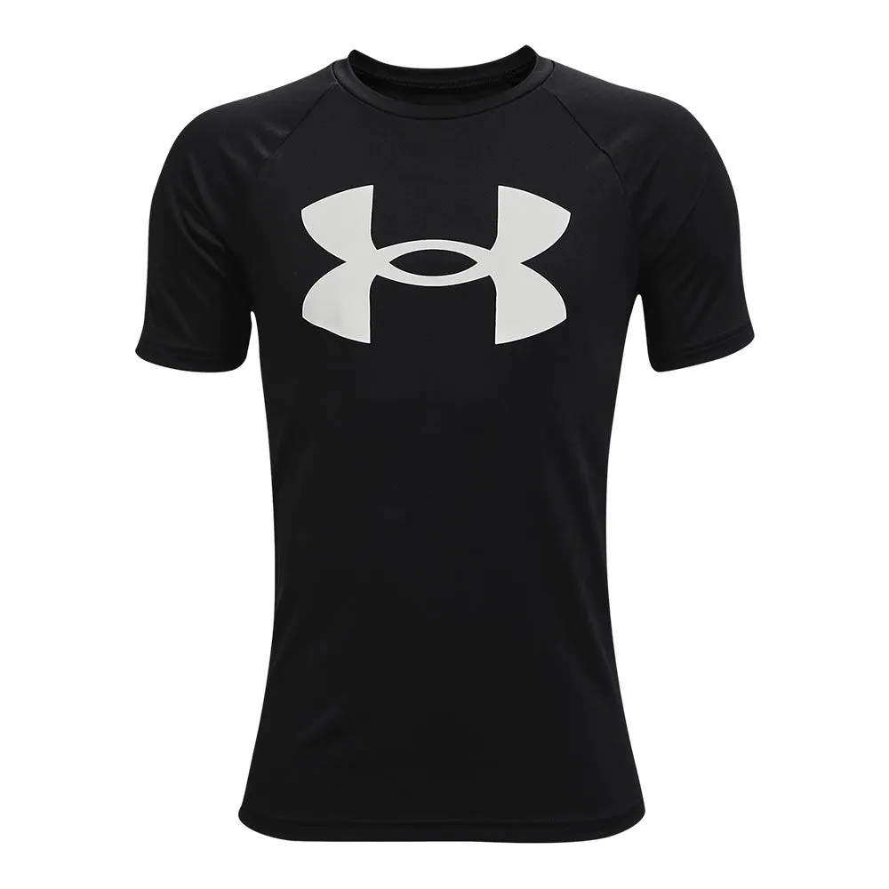 Under Armour Tech Big Logo Kid'S Black T Shirt sold by Pro Hockey Life