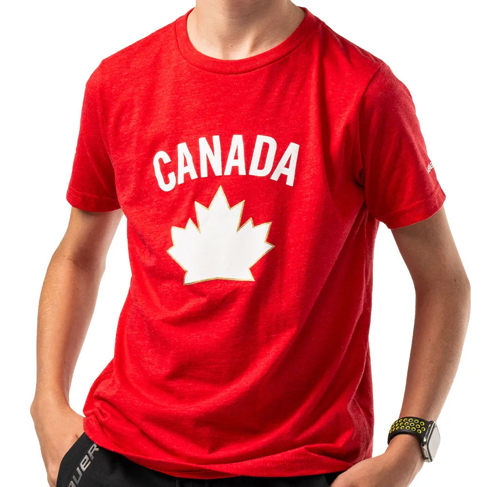 Bauer Hockey Canada Graphic Youth Red T Shirt sold by Pro Hockey Life