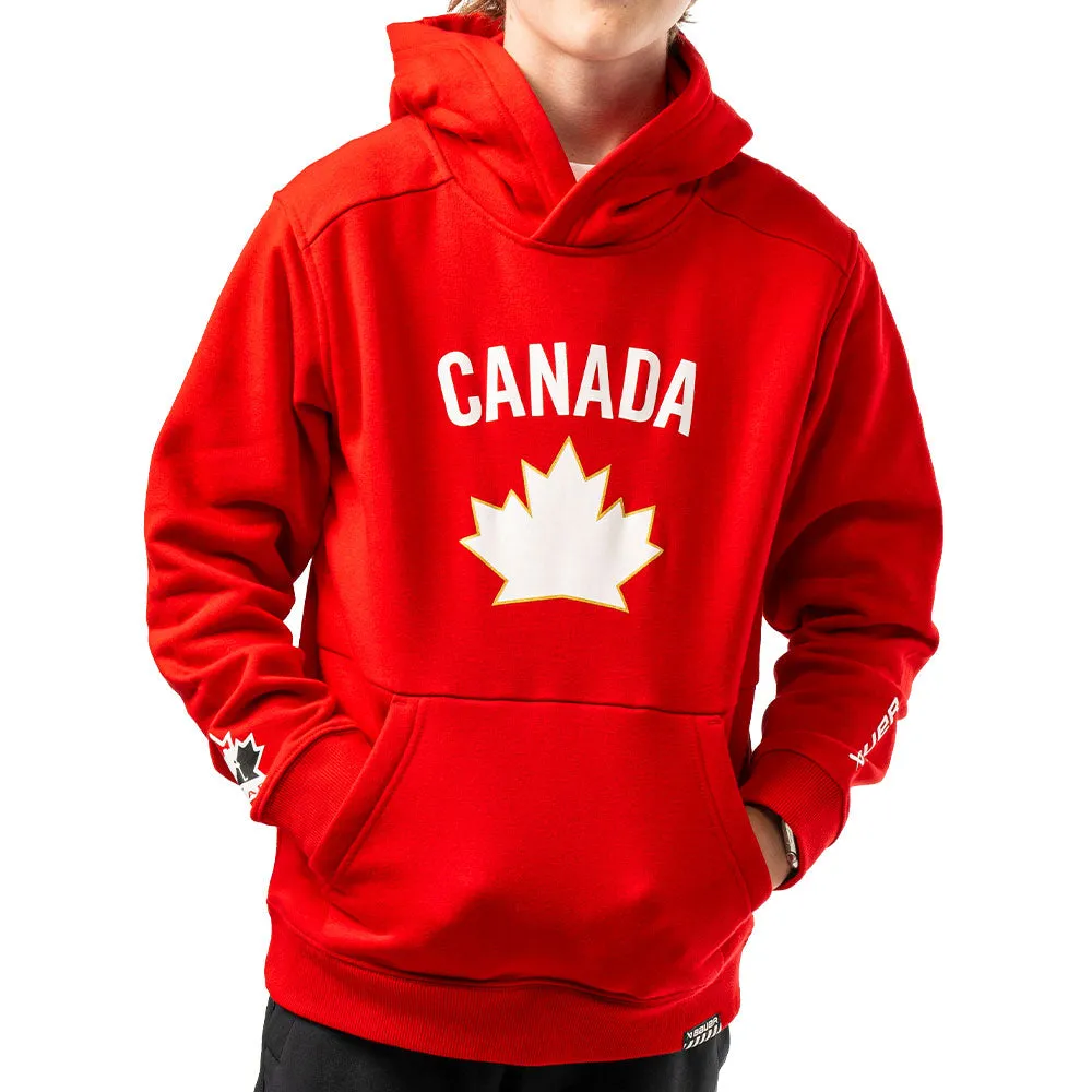 Bauer Hockey Canada Ultimate Youth Red Hoodie sold by Pro Hockey Life