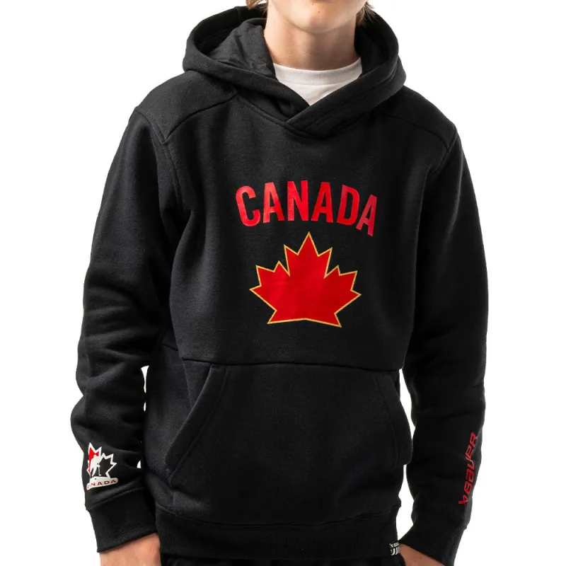 BAUER HOCKEY CANADA ULTIMATE YOUTH BLACK HOODIE sold by Pro Hockey Life