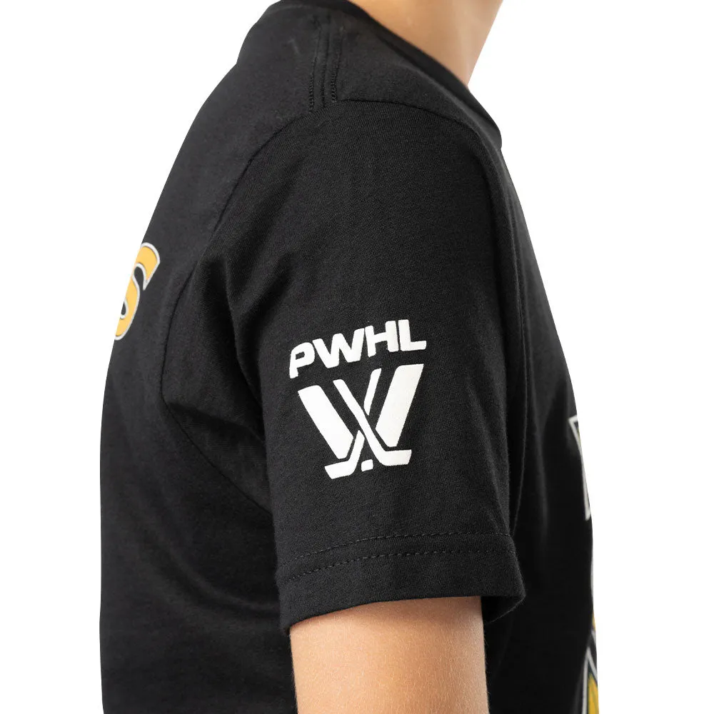 Pwhl Toronto Sceptres Youth Black T Shirt sold by Pro Hockey Life product image thumbnail 3
