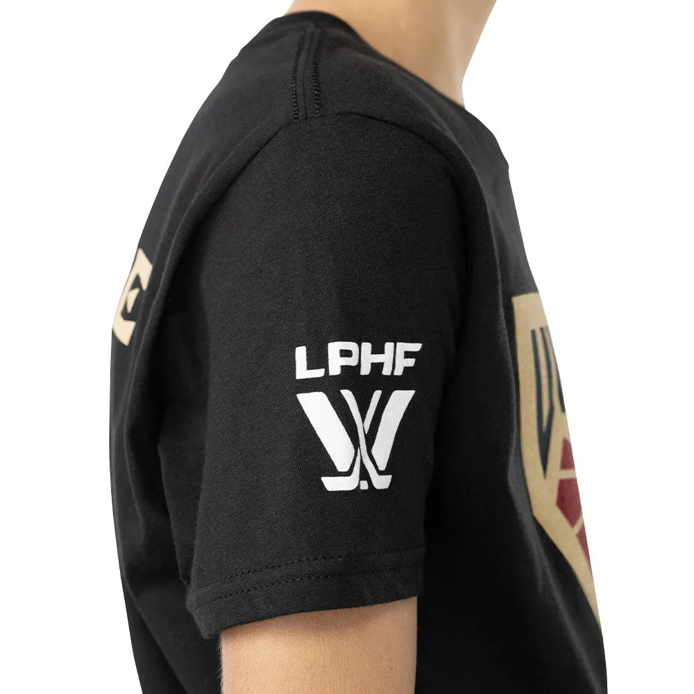 Pwhl Montreal Victoire Youth Black T Shirt sold by Pro Hockey Life product image thumbnail 3