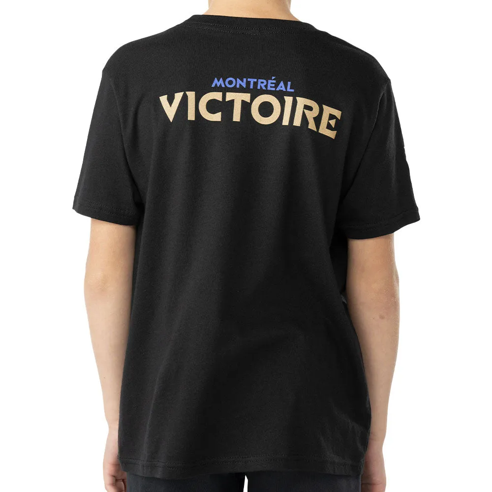 Pwhl Montreal Victoire Youth Black T Shirt sold by Pro Hockey Life product image thumbnail 2