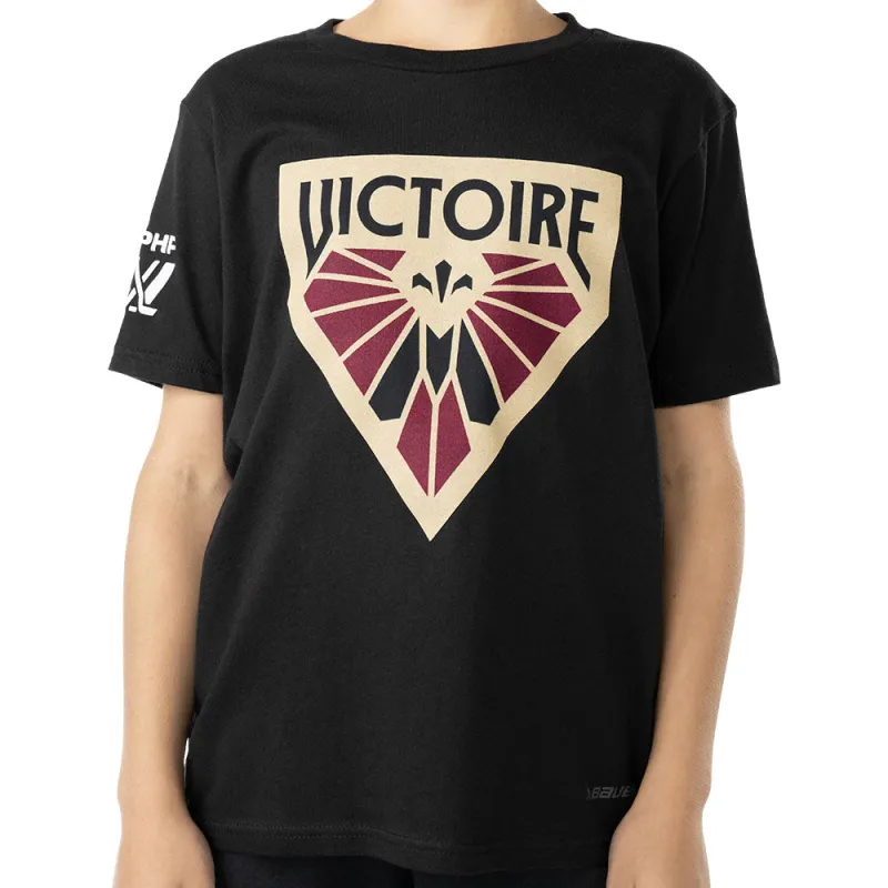 Pwhl Montreal Victoire Youth Black T Shirt sold by Pro Hockey Life