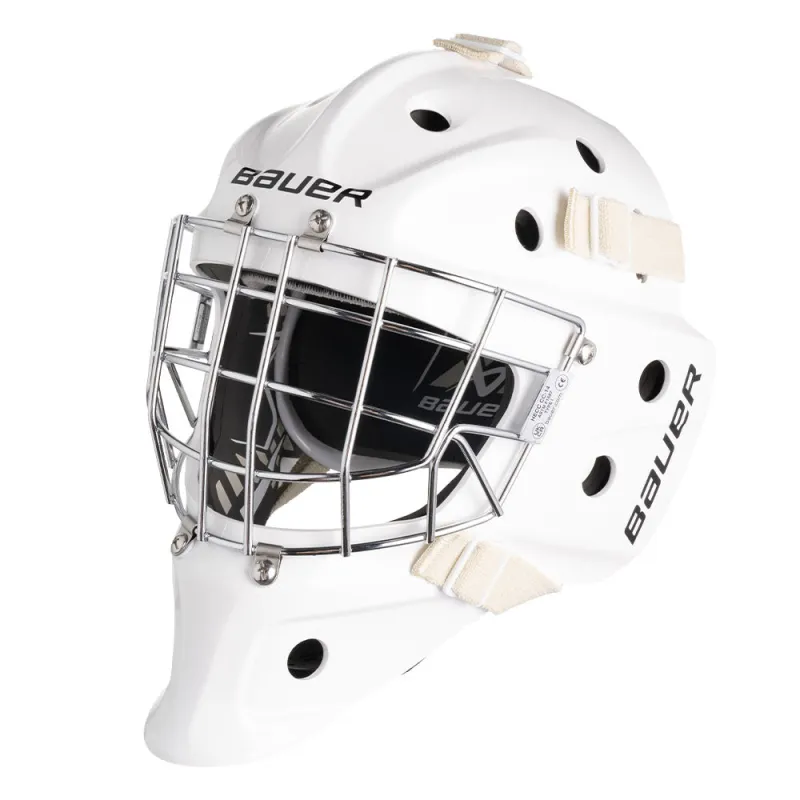 Bauer 930 Youth White Goalie Mask made by Bauer