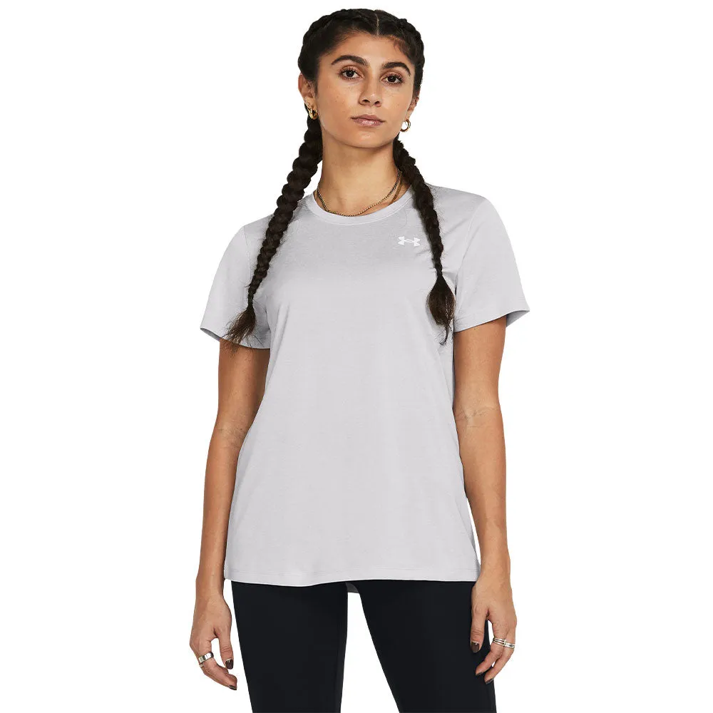 Under Armour Tech Ssc Twist Women'S Grey T Shirt sold by Pro Hockey Life product image thumbnail 3