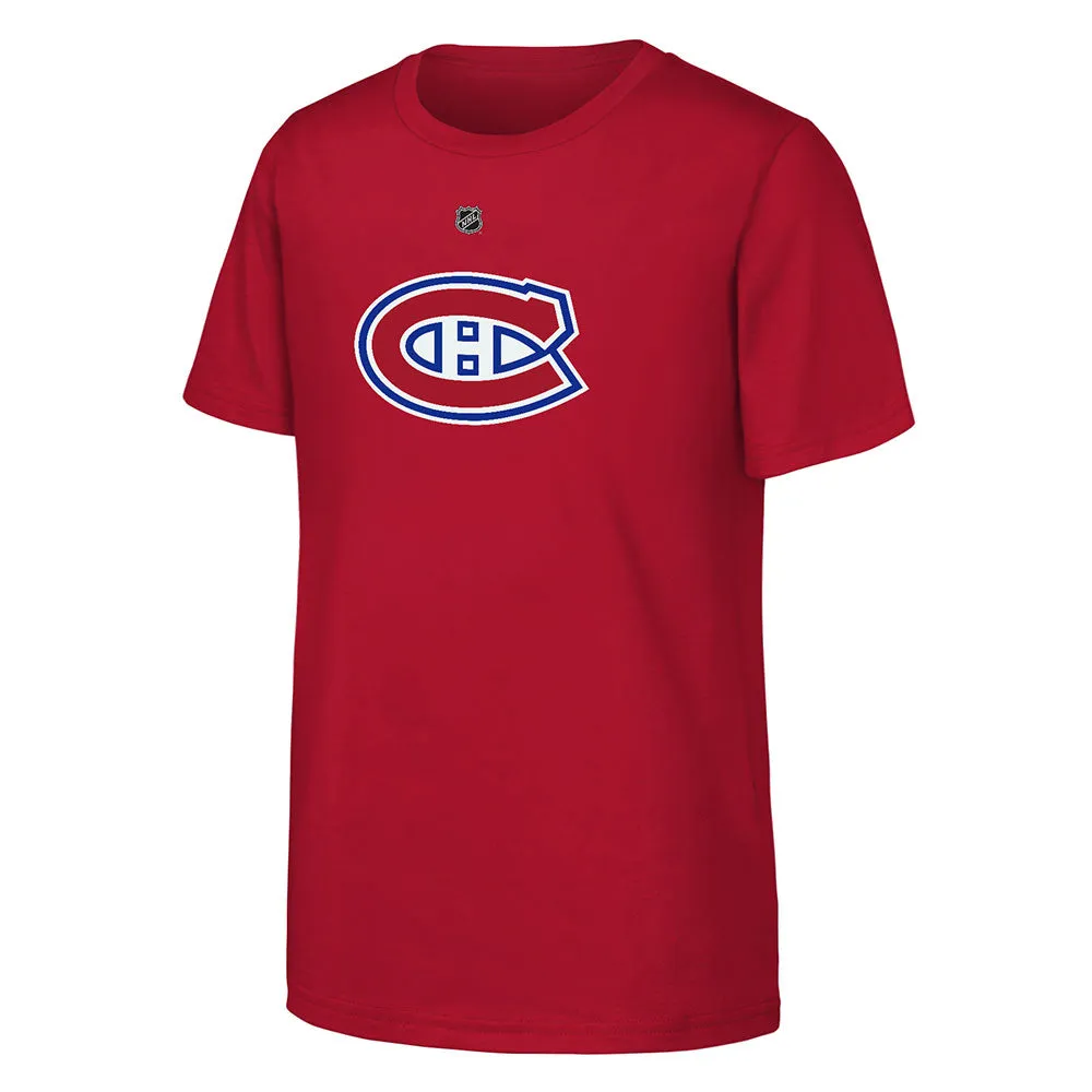 Outerstuff Montreal Canadiens Lane Hutson Youth Name And Number T Shirt sold by Pro Hockey Life product image thumbnail 2