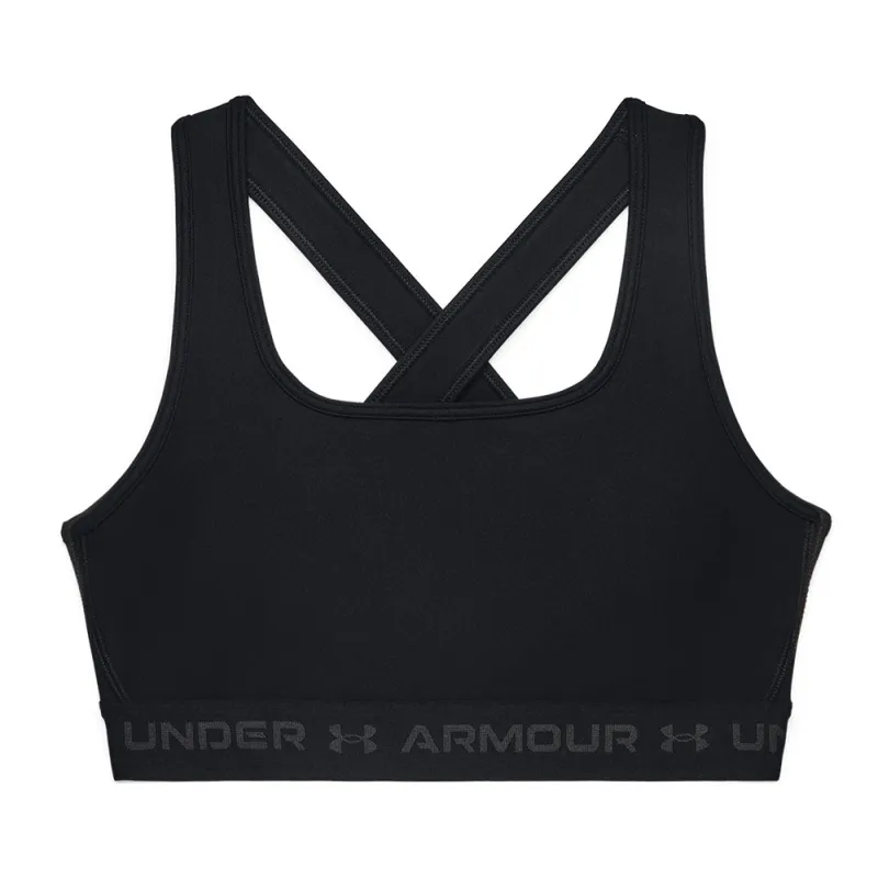 Under Armour Crossback Mid Pd Women'S Black Bra sold by Pro Hockey Life