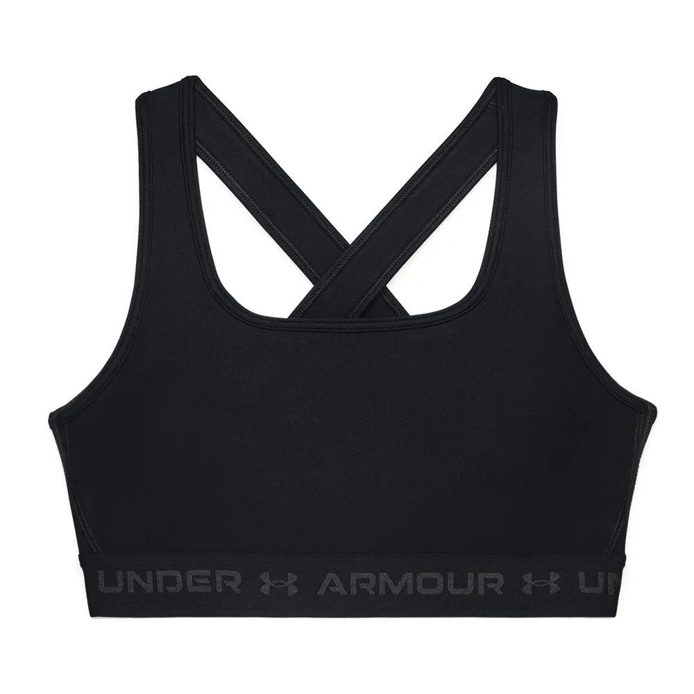 Under Armour Crossback Mid Pd Women'S Black Bra sold by Pro Hockey Life