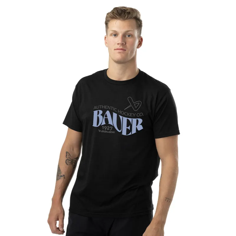 Bauer 1927 Graphic Adult Black T Shirt sold by Pro Hockey Life